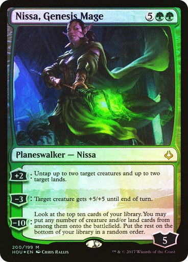 FOIL Nissa, Genesis Mage ~ Hour of Devastation [ Excellent ] [ Magic MTG ]