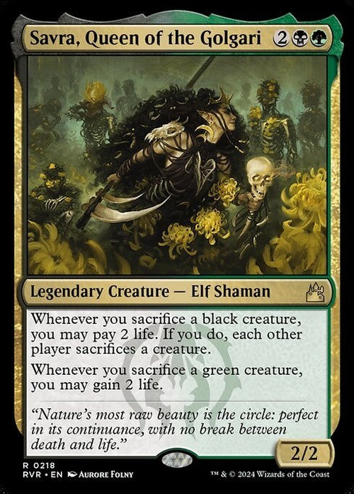 Savra, Queen of the Golgari ~ Ravnica Remastered [ NearMint ] [ Magic MTG ]