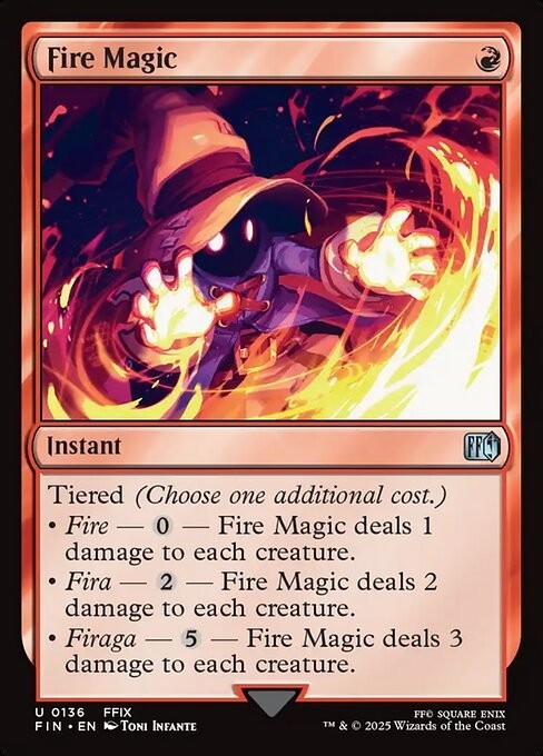 Fire Magic ~ Final Fantasy [ NM ] [ Magic MTG ]