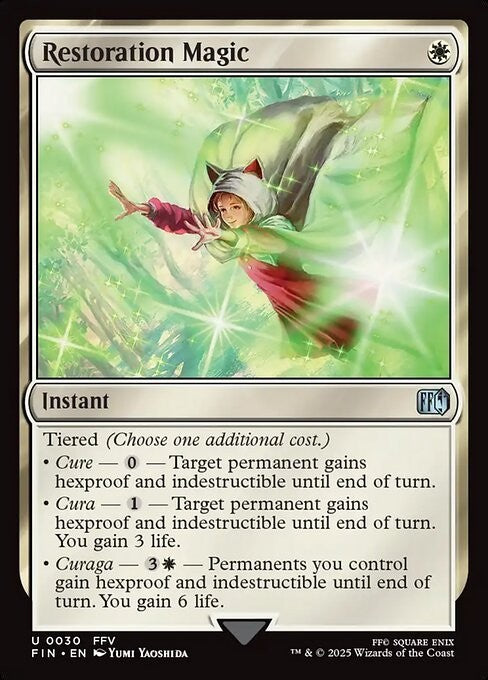Restoration Magic ~ Final Fantasy [ NM ] [ Magic MTG ]