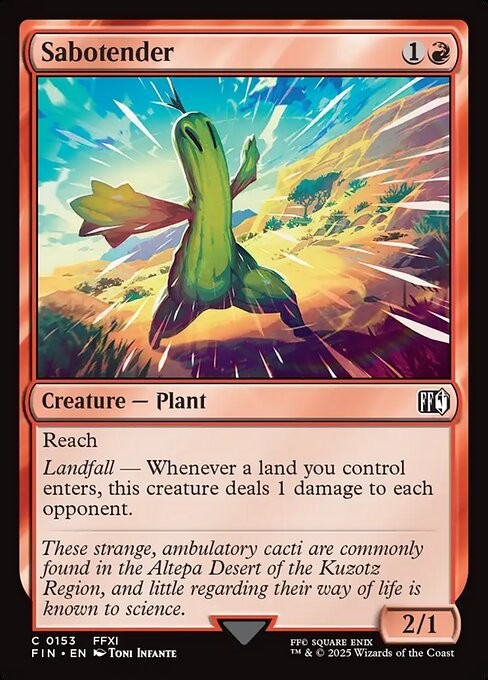 Sabotender ~ Final Fantasy [ NM ] [ Magic MTG ]