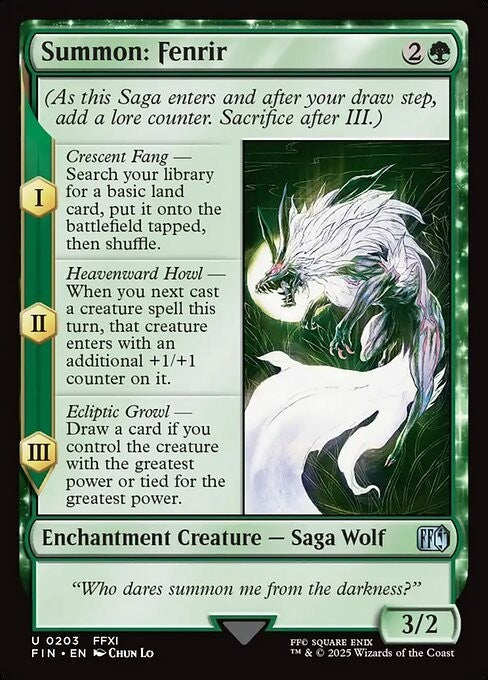 Summon: Fenrir ~ Final Fantasy [ NM ] [ Magic MTG ]