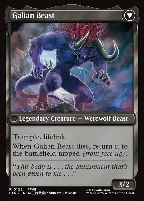 Vincent Valentine / Galian Beast ~ Final Fantasy [ NM ] [ Magic MTG ]