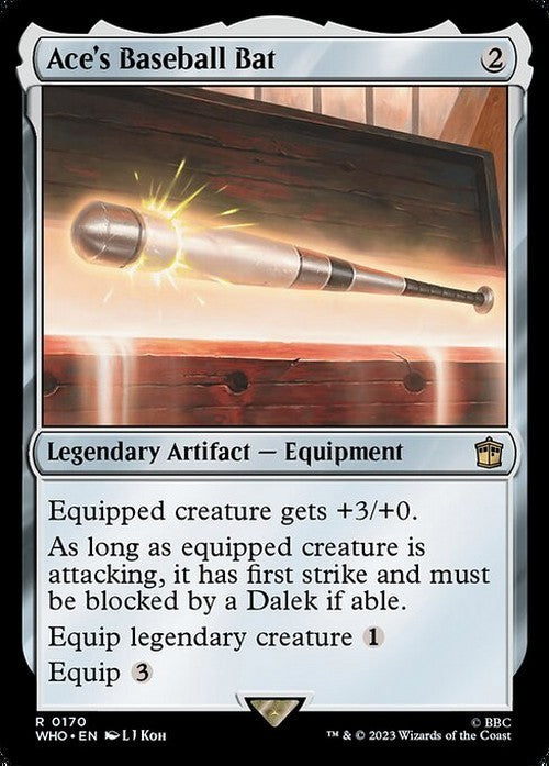 Ace's Baseball Bat ~ Commander: Doctor Who [ NearMint ] [ Magic MTG ]