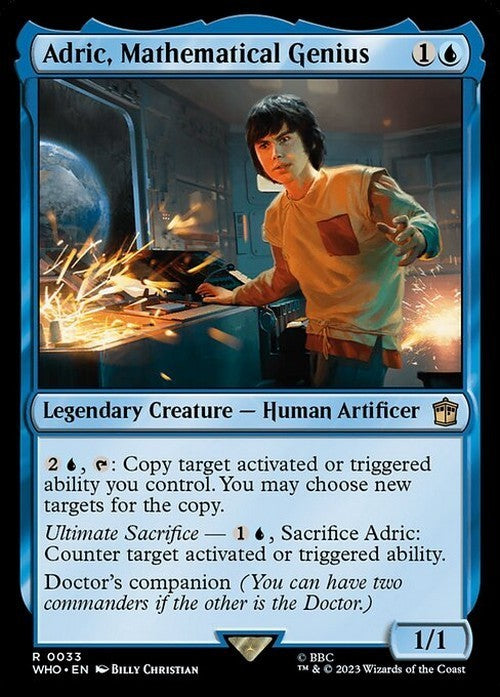 Adric, Mathematical Genius ~ Commander: Doctor Who [ NearMint ] [ Magic MTG ]