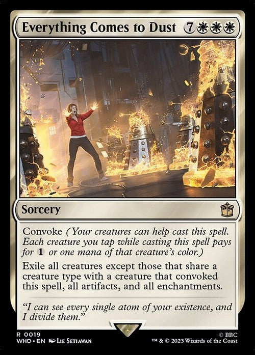 Everything Comes to Dust ~ Commander: Doctor Who [ NearMint ] [ Magic MTG ]