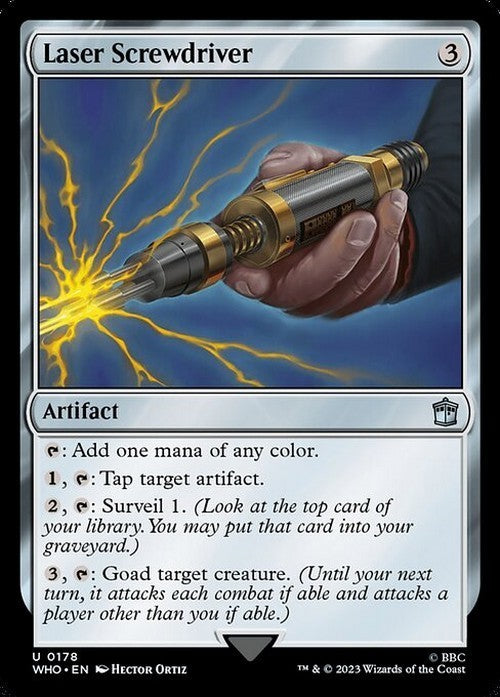 Laser Screwdriver ~ Commander: Doctor Who [ NearMint ] [ Magic MTG ]