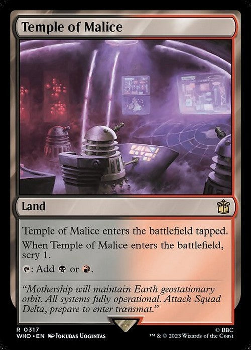 Temple of Malice ~ Commander: Doctor Who [ NearMint ] [ Magic MTG ]