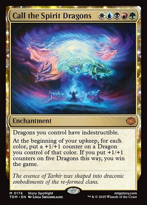 Call the Spirit Dragons ~ Tarkir: Dragonstorm [ NM ] [ Magic MTG ]