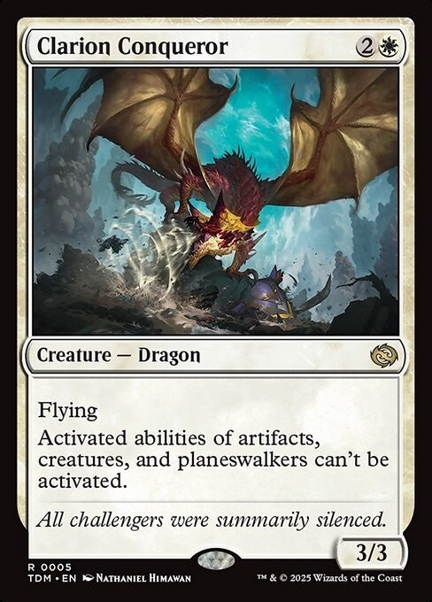Clarion Conqueror ~ Tarkir: Dragonstorm [ NM ] [ Magic MTG ]