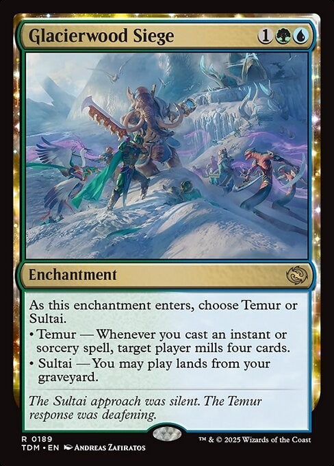 Glacierwood Siege ~ Tarkir: Dragonstorm [ NM ] [ Magic MTG ]