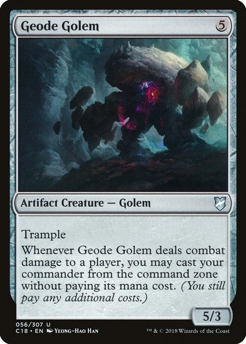 Geode Golem ~ Commander 2018 [ NearMint ] [ Magic MTG ]