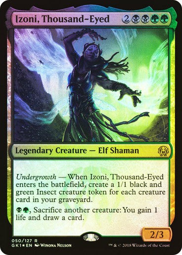 FOIL Izoni, Thousand-Eyed ~ Guild Kits [ Excellent ] [ Magic MTG ]