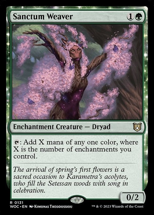 Sanctum Weaver ~ Commander: Wilds of Eldraine [ NM ] [ Magic MTG ]