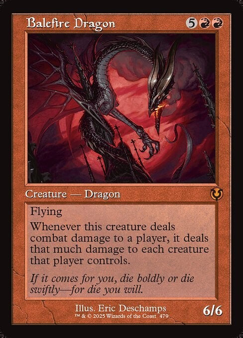 RETRO Balefire Dragon ~ Innistrad Remastered [ NearMint ] [ Magic MTG ]