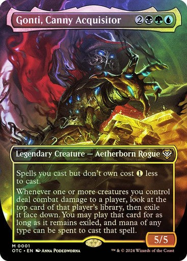 FOIL Gonti, Canny Acquisitor ~ Commander: Outlaws of Thunder Junction [ NM ]
