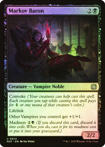 FOIL Markov Baron ~ March of the Machine: The Aftermath [ NM ] [ MTG ]