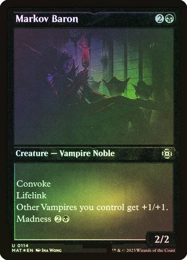 FOIL ETCHED Markov Baron ~ March of the Machine: The Aftermath [ EX ] [ MTG ]