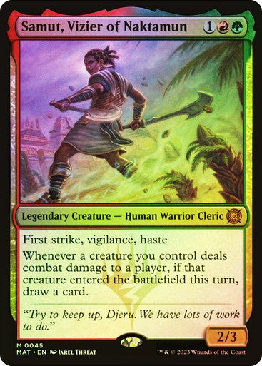 FOIL Samut, Vizier of Naktamun ~ March of the Machine: The Aftermath [ NM ]