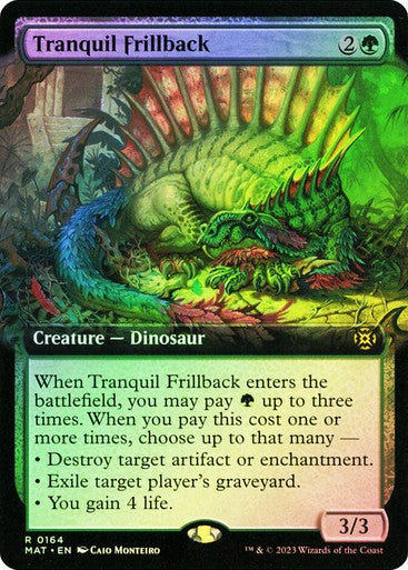 FOIL BORDERLESS Tranquil Frillback ~ March of the Machine: Aftermath [ PLAYED ]