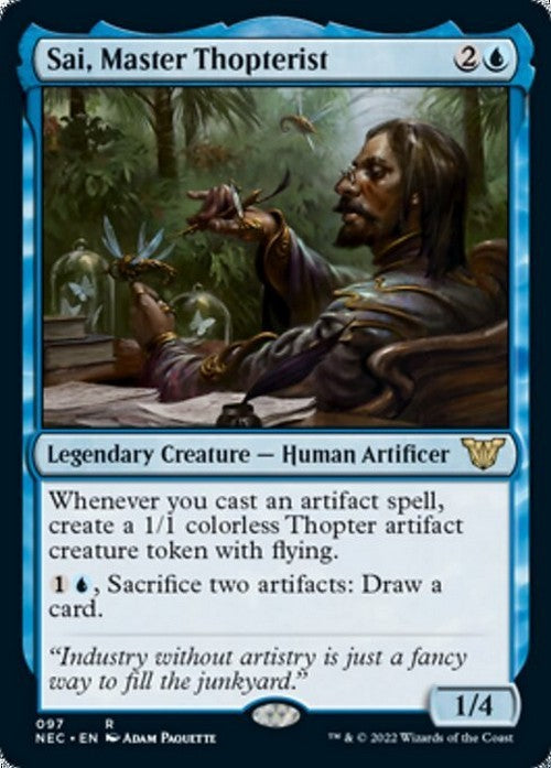 Sai, Master Thopterist ~ Commander: Kamigawa: Neon Dynasty [ NM ] [ Magic MTG ]