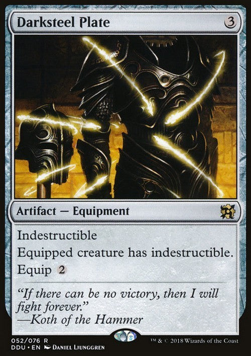 Darksteel Plate ~ Duel Decks [ Excellent ] [ Magic MTG ]