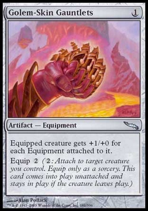 Golem-Skin Gauntlets ~ Mirrodin [ Excellent ] [ Magic MTG ]