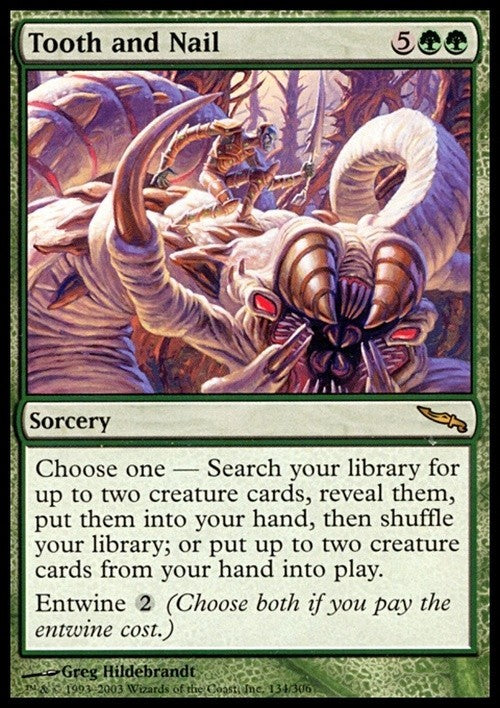Tooth and Nail ~ Mirrodin [ PLAYED ] [ Magic MTG ]