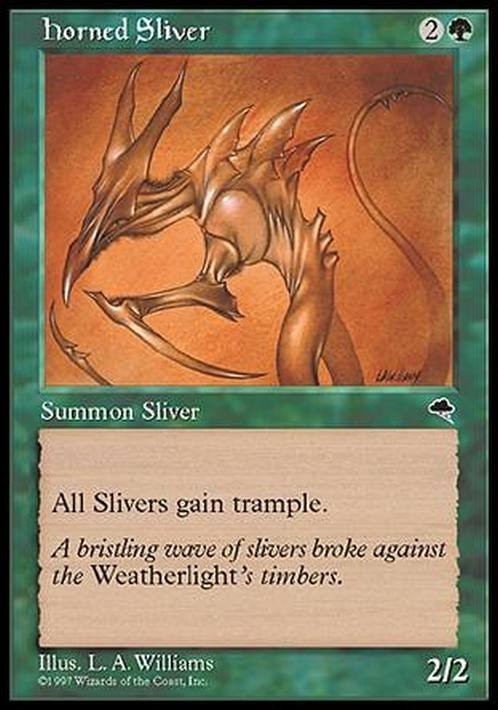 Horned Sliver ~ Tempest [ PLAYED ] [ Magic MTG ] - London Magic Traders Ltd