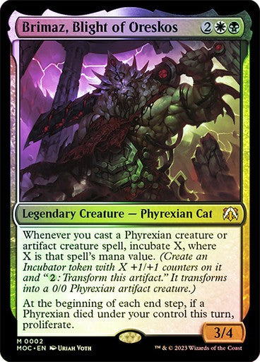FOIL Brimaz, Blight of Oreskos ~ Commander: March of the Machine [ NM ] [ MTG ]