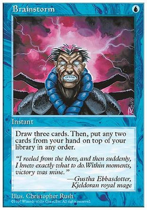 Brainstorm ~ Fifth Edition [ Excellent ] [ Magic MTG ]