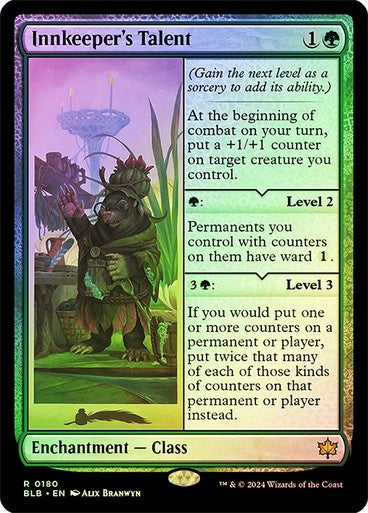 FOIL Innkeeper's Talent ~ Prerelease Bloomburrow [ NearMint ] [ Magic MTG ]