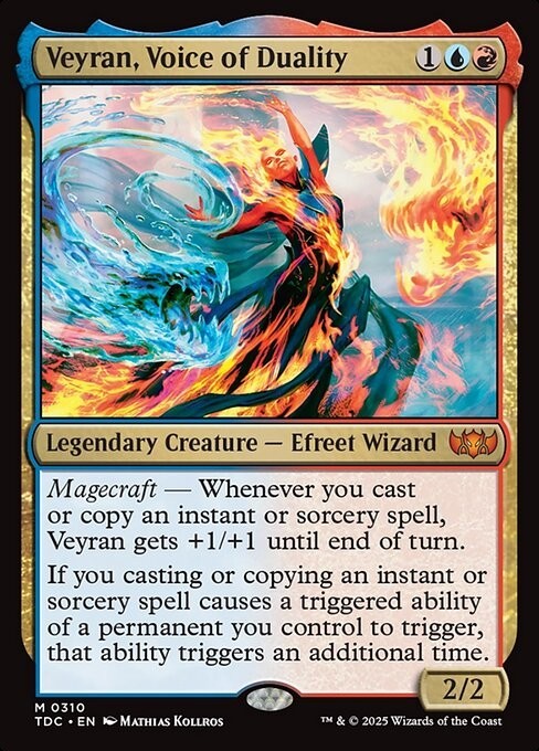 Veyran, Voice of Duality ~ Commander: Tarkir: Dragonstorm [ NM ] [ Magic MTG ]