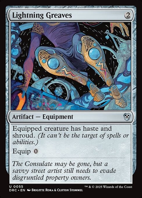 Lightning Greaves ~ Commander: Aetherdrift [ NM ] [ Magic MTG ]