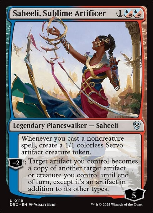 Saheeli, Sublime Artificer ~ Commander: Aetherdrift [ NM ] [ Magic MTG ]