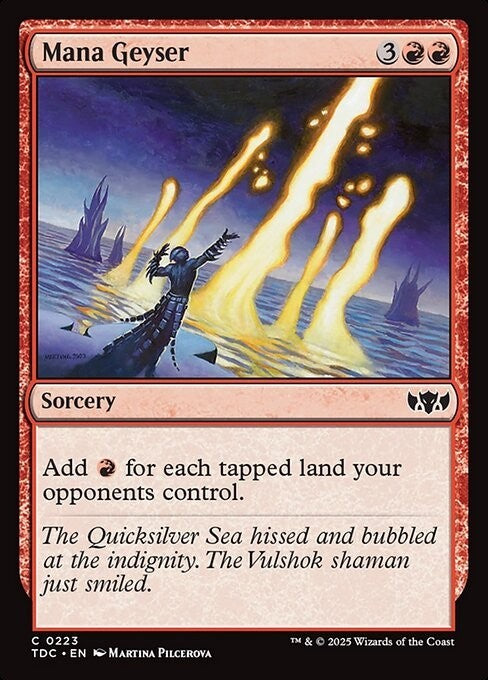 Mana Geyser ~ Commander: Tarkir: Dragonstorm [ NearMint ] [ Magic MTG ]