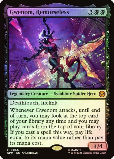 FOIL Gwenom, Remorseless ~ Spider-Man [ NM ] [ Magic MTG ]