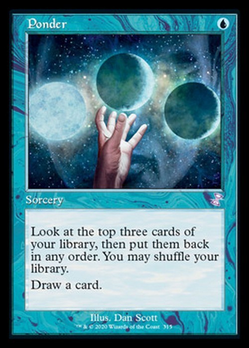 RETRO Ponder ~ Time Spiral Remastered [ NearMint ] [ Magic MTG ]