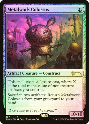 FOIL Metalwork Colossus #377 ~ Secret Lair [ NearMint ] [ Magic MTG ]