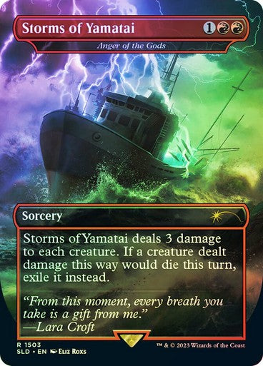 FOIL Storms of Yamatai (Anger of the Gods) ~ Secret Lair [ NM ] [ Magic MTG ]