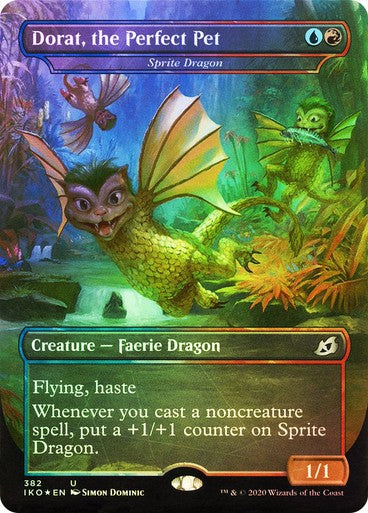 FOIL Dorat, the Perfect Pet (Sprite Dragon) ~ Ikoria [ NM ] [ Magic MTG ]