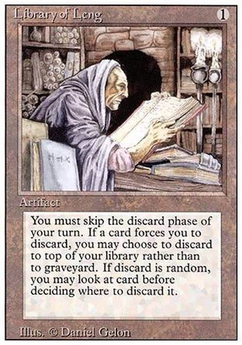Library of Leng ~ Revised [ PLAYED ] [ Magic MTG ]