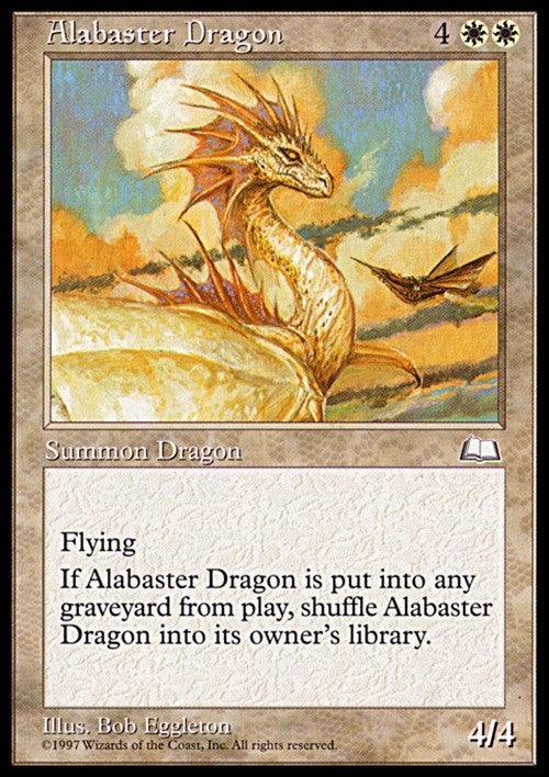 Alabaster Dragon ~ Weatherlight [ PLAYED ] [ Magic MTG ]