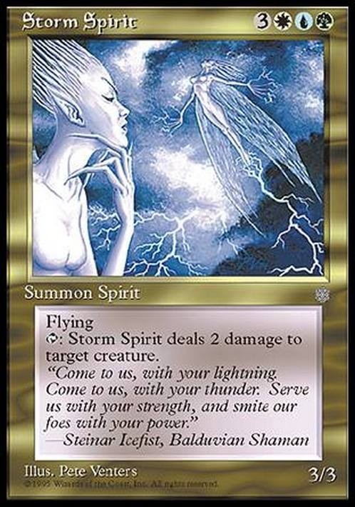 Storm Spirit ~ Ice Age [ PLAYED ] [ Magic MTG ]