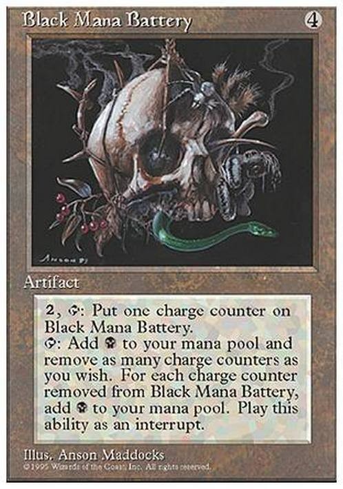 Black Mana Battery ~ Fourth Edition [ Excellent ] [ Magic MTG ]