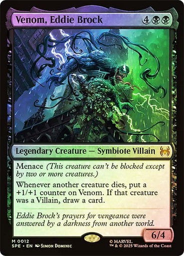 FOIL Venom, Eddie Brock ~ Spider-Man: Eternal [ NM ] [ Magic MTG ]