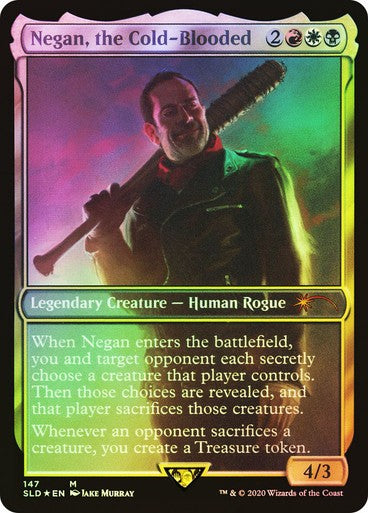 FOIL Negan, the Cold-Blooded ~ Secret Lair: The Walking Dead [ NM ] [ MTG ]
