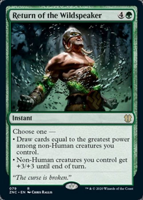 Return of the Wildspeaker ~ Commander: Zendikar Rising [ NM ] [ Magic MTG ]
