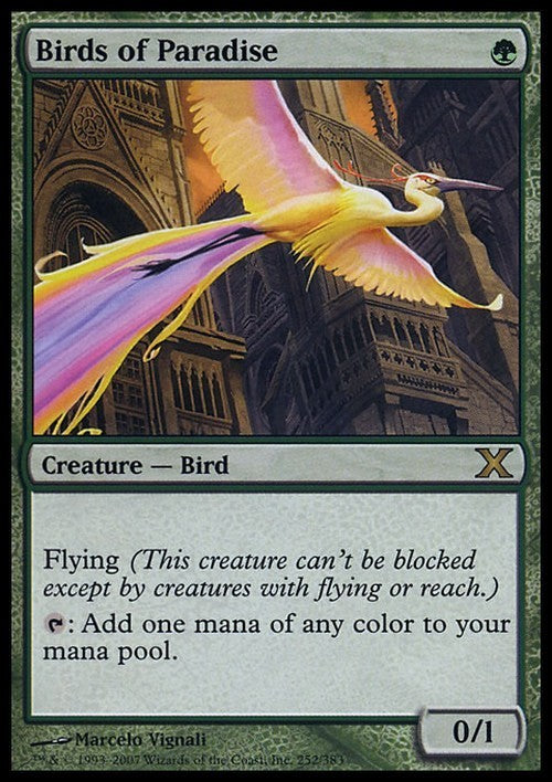 Birds of Paradise ~ Tenth Edition [ Excellent ] [ Magic MTG ]