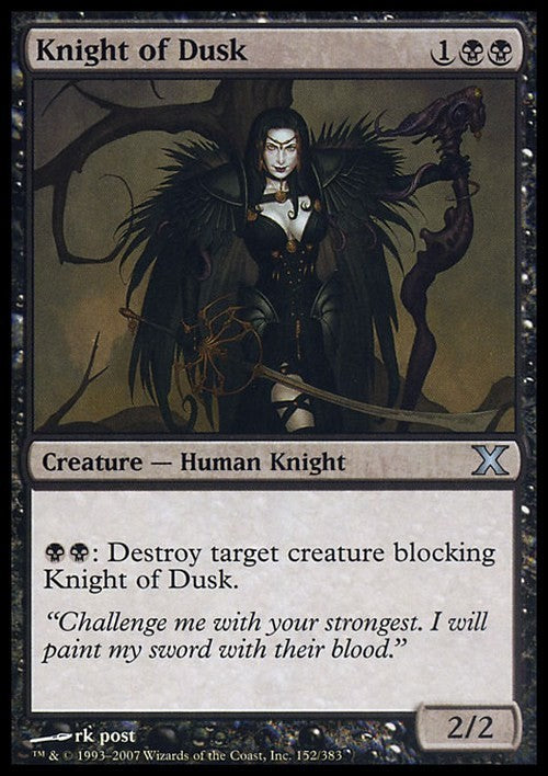 Knight of Dusk ~ Tenth Edition [ Excellent ] [ Magic MTG ]